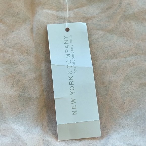 NWT Soho by New York & Co Pink Lace 3/4 Sleeve Blouse - Size L - Picture 6 of 11